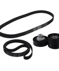Gangster Tough Engine Timing Belt Tensioner Pulley Kit For BMW E46 E39 E38 X5 Z3 Fits Part 11281437475 And 11281706545 black pulleys and belt