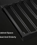 Close-up view of Expandable Closet Organizer With Pull Out Drawers For Pants And Jeans No Fuss Slide Wardrobe Storage.