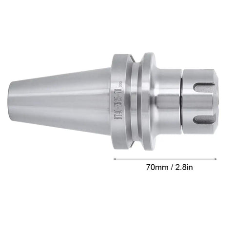 ER25 70 Collet Chuck Tool Holder For CNC Lathe And Milling Machines, Alloy Steel 40Cr, 70mm length, side view
