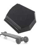 Heavy Duty Electric Skateboard Battery Box And Compact Controller Enclosure For Diy Longboards durable black plastic organizer view from the top.
