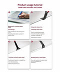 Product usage tutorial for Folding Pliers Set For Sheet Metal Bending And Straightening Three Piece Nonslip Handle Pliers For Roofers 45 90 180 Degree Bend Angles Hand Seamers For Aluminum Roofing And Welding In Tight Spaces.