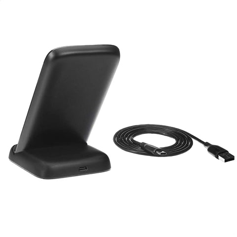 10W Qi Wireless Charging Stand For Phones Dope Desktop Dock With 10W For Samsung And LG And 7.5W For IPhone USB Cable Included Black