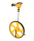 Keenso Distance Measuring Wheel, Backlit Digital Display 37in, features a yellow wheel and sturdy handle for precise measurements.