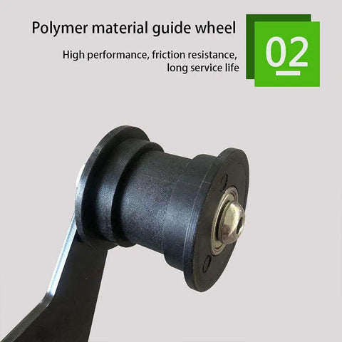 Polymer material guide wheel for Turn Your Angle Grinder Into A Belt Sander Attachment Kit With A Handy Table Stand, Pipe Brackets