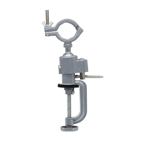 Rock Solid Electric Drill Stand And Multifunctional Grinder Bracket Built Tough, adjustable steel clamp for stable cutting tasks.