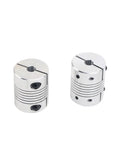 Heavy Duty Aluminum Flexible Shaft Coupling For Motors With Encoder Hole Elastic Clamping, high hardness, suitable for 6-16mm shafts