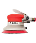 Heavy Duty Pneumatic Angle Grinder And Air Powered Sanders For Grinding Polishing side view showing red design and air controls.