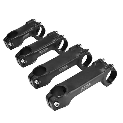 Four Lightweight 31.8mm Bike Stem 120mm Length Minus Seven Degree Handlebar Rise Fits Most Mountain Road And BMX Bikes shown.
