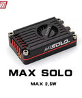 Rush Tank Max Solo 2.5W 5.8GHz FPV VTX with Active Cooling CNC Shell, compact and lightweight, for RC long-range fixed-wing use