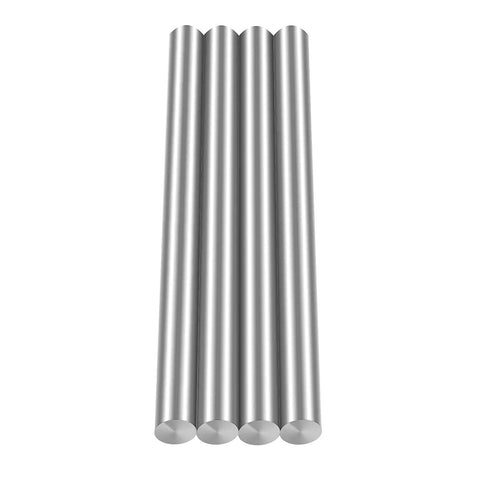 4 Pack 6mm By 200mm Linear Motion Shaft Rod Guide For 3D Printers And CNC Machines, Precision Steel Rods 6mm Diameter, 200mm Length, Smooth Sliding Rails For Automation, Molding, And More four silver steel rods