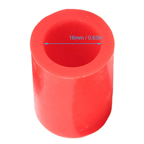 Top Notch Red Silicon Intake Vacuum Hose Covers Kit, 10 Pack Universal 16mm Engine Bay Weatherproof Plugs That Rock, Durable Oil Resistant Fit For Any Car Under The Hood. red silicone 16mm vacuum plug
