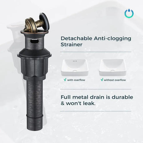 Waterfall Bathroom Faucet With Single Lever Handle Matte Black Brass Sink Faucet 1 Hole 6 Inch Centerset Pop Up Drain Detail