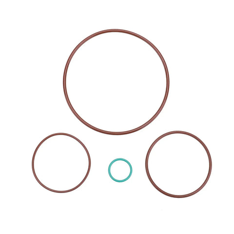 No Sweat Heavy Duty Vacuum Brake Pump Seal Rebuild Kit With Rock Solid Fluororubber O Rings in various sizes and colors
