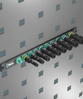 Magnetic Rail Socket Set With Impaktor Deep Imperial Sockets Three Eighth Inch Drive Nine Piece Imperial Socket Set on wall