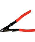 Spring Loaded Flat Tip Retaining Pliers With Circlip Lock Mechanism Pro Grade Heavy Duty Steel Build For Vehicle Repair Mechanical Assembly
