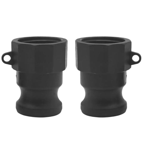 Two Piece Camlock Coupling Kit With External Threads For Industrial Chemical Pipelines Polypropylene Construction Quick Connect Fittings