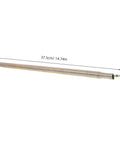 Self Closing Door Spring Kit With Spring Loaded Metal Bent Tube Design 6 Pack Adjustable Tension shown with dimensions