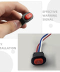 Motorcycle Hazard Switch Button For Scooter And Electric Bike Emergency Warning Controller With Double Flash Flasher