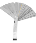Dual Metric And Imperial Stainless Steel Feeler Gauge Ruler For Welding Gap And Slot Measurements, 89mm length, 0.04-0.88mm range