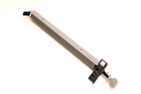OEM Replacement Rip Fence For RTS10G RTS10NS 10 Inch Table Saw showing durable silver rail with alignment clamp.