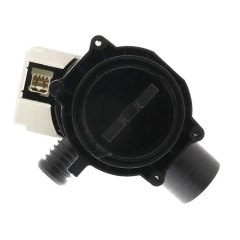 Whirlpool W10465252 Drain Pump Replacement For Washing Machines Plug And Play Direct Fit Water Drain Pump Easy Install No Fuss Reliable Drainage Performance OEM Grade Part For Quick Home Appliance Repair black plastic pump with connector