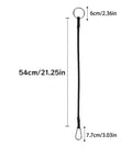 Ranch Tough Horse Stall Gate Latch With Twist Lock And Secure Barn Door Fastener, 54cm long, with steel ring and durable cord.