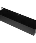 Wall Mount Spray Can Holder And Tool Rack Heavy Duty Metal Storage Shelf in sleek black design, side angle view
