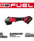 Heavy Duty Brushless Angle Grinder Kit Featuring Variable Speed Control And Anti Vibration Grip For 4.5 To 6 Inch Cutting Discs built like a tank with ergonomic design.