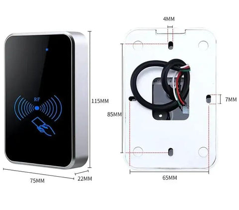 Waterproof Built Tough RFID NFC Card Reader 125KHz 13.56MHz Support RS485 Modbus RTU For Industrial PLC And Control Systems 9-24V