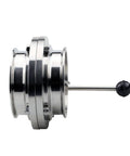 Stainless Steel 304 Quick Release Valve With PTFE Sanitary Manual Quick Coupling Clamp Chuck For Powder Applications Not For Water