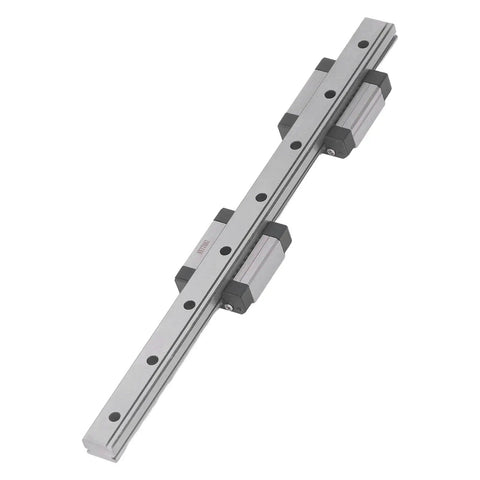 Miniature Linear Guide Rail Kit With 2 Slide Blocks For 3D Printers And CNC Machines, Stainless Steel Rail, 100mm Length, Heavy Duty Linear Bearing, 2.84 kN Dynamic Capacity, Durable Precision