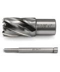 Annular cutter 7/8 in diameter with Weldon shank; slugger bit Ø6.34x77 (two-piece metal drill tool set)
