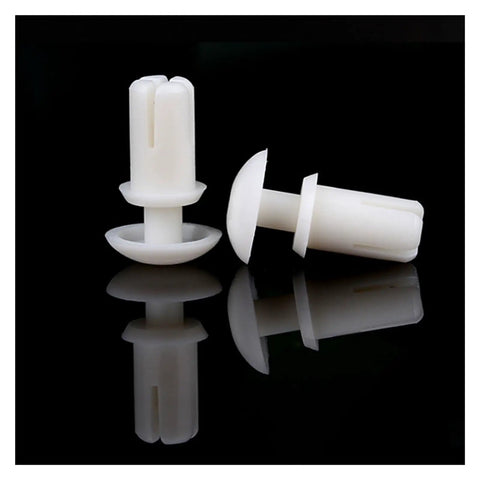 Rock Solid Nylon Expansion Rivet Clips For Pcb Electronics And Car Body Panels Quick Install Fasteners 4Mm To 12Mm Hole Size Black Bulk Variety Pack, white nylon clips.