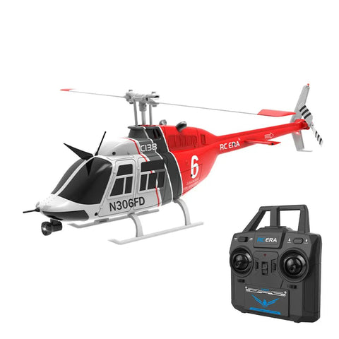 RC Era C138 1 To 33 Scale Bell 206 Helicopter with Remote Control, Replacement Parts Crash Resistant Durable Kit Shown