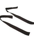 Black weightlifting wrist wraps and deadlift straps with foam padding anti slip grip cotton comfort for strength training palm fit design