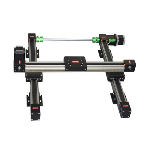 3 Axis Gantry Robot XYZ Linear Stage With Ball Screw Drive and Stepper Motors, heavy duty platform with 900mm travel.