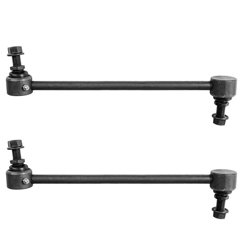 Front view of sway bars from Six Piece Suspension Kit For Hyundai Veloster Elantra Coupe GT And Kia Forte Koup Forte5 Front Wheel Bearings Sway Bar Links Rear Wheel Bearings And Hubs Replacement