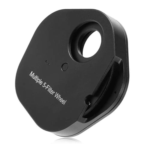 5-Position Eyepiece Filter Wheel For Astronomy Telescopes Aluminum Housing Quick-Change 5 Filters Fits 25 Inch And 2 Inch Eyepieces