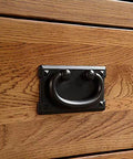 Set Of 2 Vintage Antique Bronze Drawer Ring Pull Handles Knobs For Dresser Cabinet Door Furniture Drawers Mission Hardware In Black Finish
