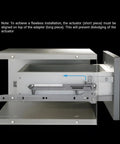 Installation example of 2 Pack Soft Close Drawer Dampers For Wood Drawers, Drawer Adapter Add On Retrofit White Finish, Fits Face Frame And Frameless Cabinets, Easy DIY Install, SCD104W