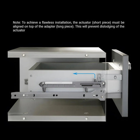 Installation example of 2 Pack Soft Close Drawer Dampers For Wood Drawers, Drawer Adapter Add On Retrofit White Finish, Fits Face Frame And Frameless Cabinets, Easy DIY Install, SCD104W