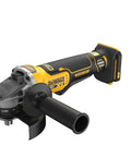 20 Volt Brushless Cordless 4 To 5 Inch Angle Grinder showcasing a sleek design for cutting steel and grinding concrete.