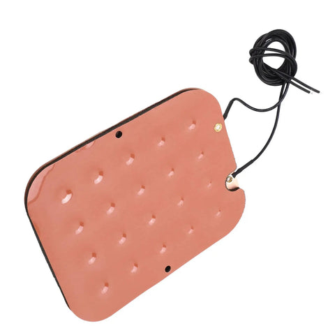 Must Have Ultra Thin Seat Pressure Sensor Pad For Cars 50V Thin Film Sensor For Seat Belt Detection And Passenger Safety Reminder Quick Pressure Sensing Between Foam And Steel Base For Vehicle Occupancy And Safety Alarm Upgrade, orange pad with wire