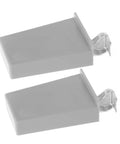 Heavy Duty Soft Close Cabinet Hinges For Frameless Kitchen Cabinets, Concealed Design, Universal Fit For Most Doors, Gray 2 Pack