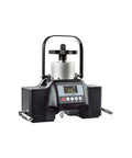 Portable Digital Hardness Tester With Magnetic Brinell Durometer Meter Checking steel pipes with a digital display.