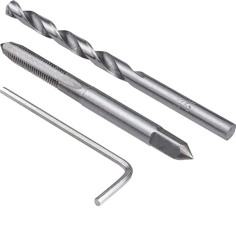 Heavy Liftin M10 X 1.5 Thread Repair Insert Kit With Smooth Stainless Steel Coils That Match Helicoil And A Knuckle Busting Hand Tool Set For Real Deal Wrench Grinders. Tools include drill bit, tap, and breaker tool.