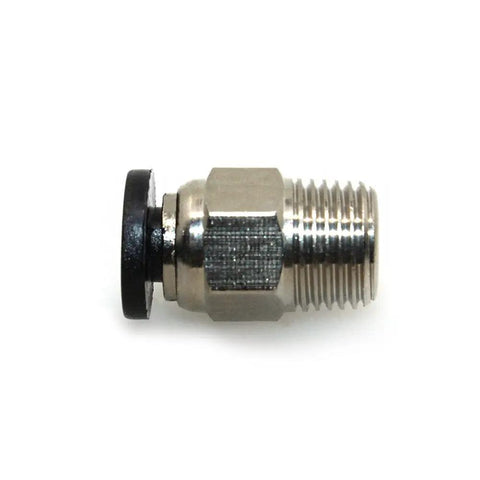 Male Straight Pneumatic Push-In Connector For 4mm PTFE Bowden Tubing, M10 Thread, Stainless Steel Quick-Fit For E3D V6 Bowden Extruder, 3D Printer, Pack Of 10