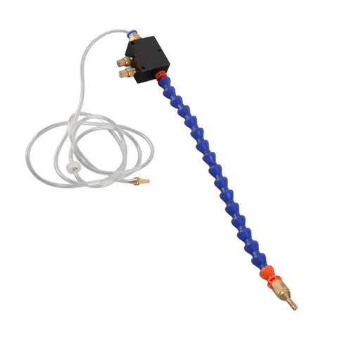 No Sweat Mist Coolant Spray System For Cnc Lathe And Metal Cutting With Adjustable Fog Output and 8Mm Air Pipe, flexible tubing and connectors.