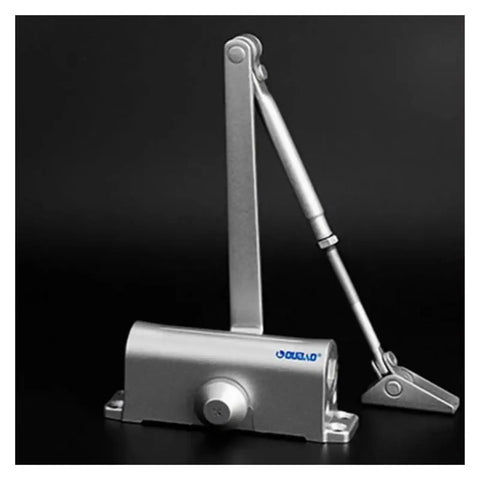 0-180 Degree Automatic Door Opener For Hands Free Access, sleek metal design, spring self-closing with locking position for easy install