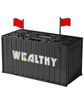 Smart Container Coin Bank Piggy Bank With LCD Display, Automatic Coin Counter And Manual Counting, black container vault